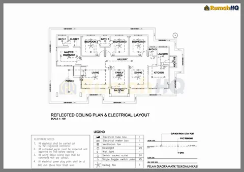 Technical drawing for house RHQ-A4-01, sheet 2 of 11