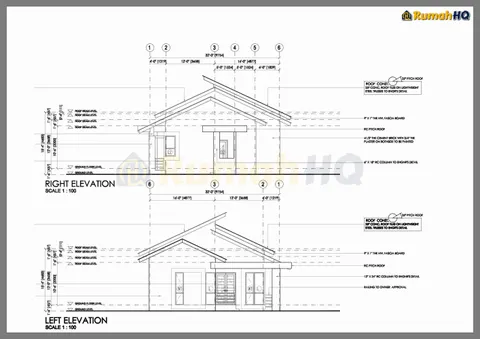 Technical drawing for house RHQ-A4-01, sheet 6 of 11