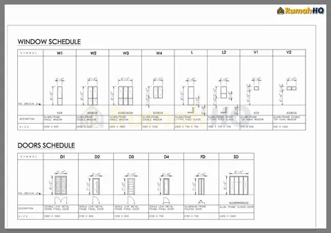 Technical drawing for house RHQ-A4-01, sheet 11 of 11