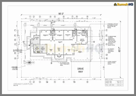 Technical drawing for house RHQ-A4-02, sheet 4 of 8
