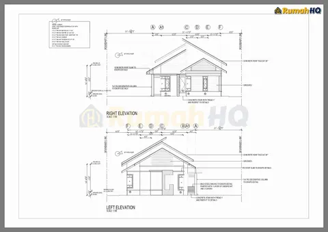 Technical drawing for house RHQ-A4-02, sheet 5 of 8