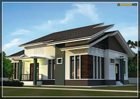 3D view 4 of 5, house RHQ-A4-03 — Bungalow · 1 storey · 4 bed · 3 bath