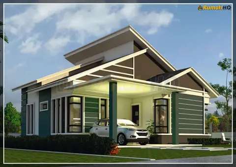 3D view 5 of 5, house RHQ-A4-03 — Bungalow · 1 storey · 4 bed · 3 bath
