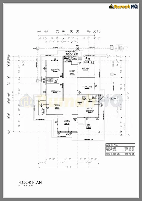 Technical drawing for house RHQ-A4-04, sheet 2 of 10