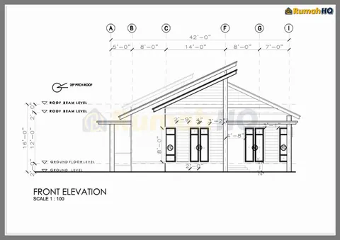 Technical drawing for house RHQ-A4-04, sheet 3 of 10