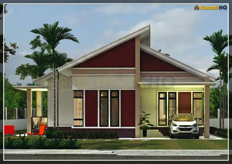 3D view of house RHQ-A4-04 — 1 storey, 1,792 sq ft, 4 bedrooms, 3 bathrooms