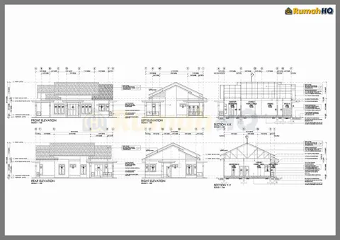 Technical drawing for house RHQ-A4-05, sheet 3 of 6