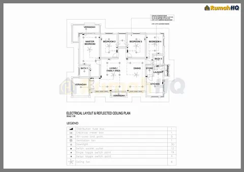 Technical drawing for house RHQ-A4-05, sheet 4 of 6