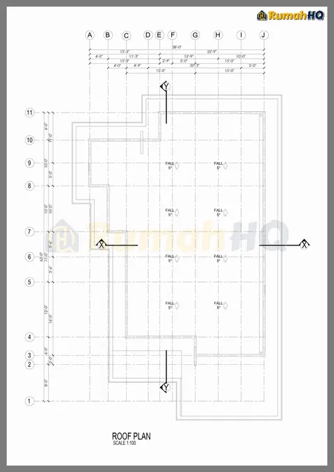 Technical drawing for house RHQ-A4-06, sheet 2 of 7