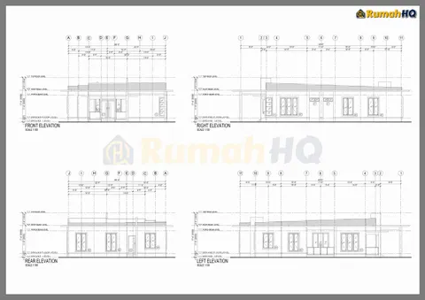 Technical drawing for house RHQ-A4-06, sheet 4 of 7