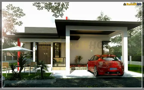 3D view 4 of 5, house RHQ-A4-06 — Bungalow · 1 storey · 5 bed · 2 bath