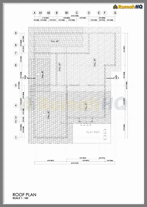 Technical drawing for house RHQ-A4-07, sheet 5 of 6