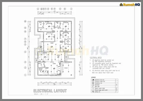 Technical drawing for house RHQ-A4-08, sheet 2 of 8