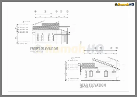Technical drawing for house RHQ-A4-08, sheet 3 of 8