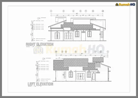 Technical drawing for house RHQ-A4-08, sheet 5 of 8