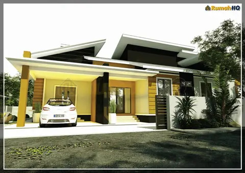 3D view 1 of 5, house RHQ-A4-08 — Bungalow · 1 storey · 5 bed · 4 bath