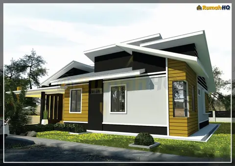 3D view 3 of 5, house RHQ-A4-08 — Bungalow · 1 storey · 5 bed · 4 bath