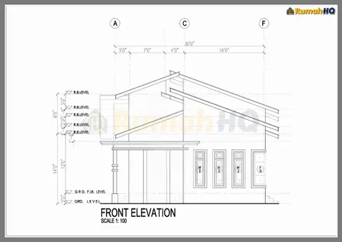 Technical drawing for house RHQ-A4-09, sheet 3 of 9