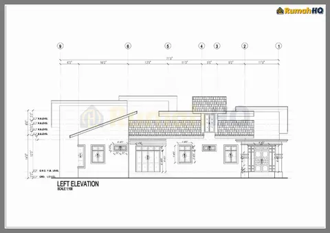 Technical drawing for house RHQ-A4-09, sheet 4 of 9