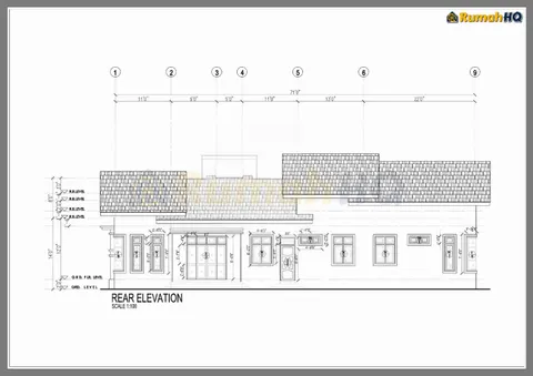 Technical drawing for house RHQ-A4-09, sheet 5 of 9