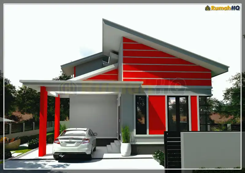 3D view of house RHQ-A4-09 — 1 storey, 1,902 sq ft, 5 bedrooms, 4 bathrooms