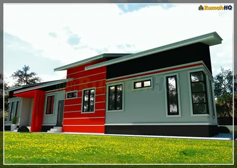 3D view 3 of 5, house RHQ-A4-09 — Bungalow · 1 storey · 5 bed · 4 bath
