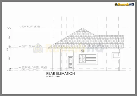 Technical drawing for house RHQ-A4-10, sheet 1 of 11