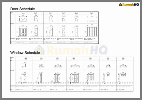Technical drawing for house RHQ-A4-10, sheet 2 of 11