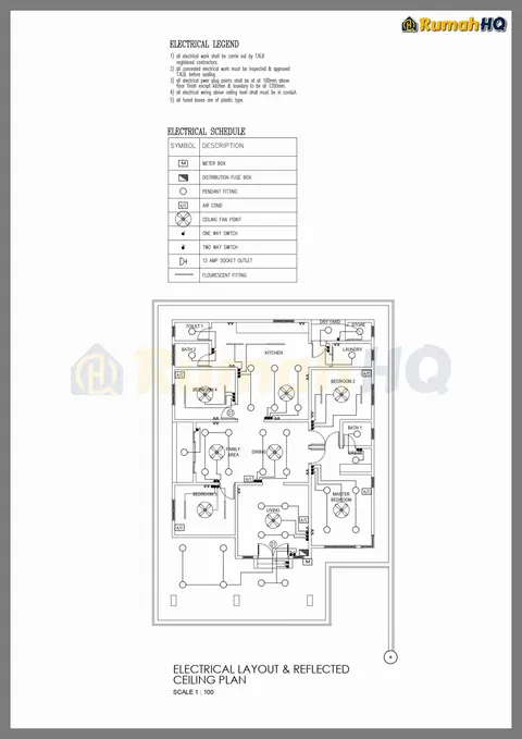 Technical drawing for house RHQ-A4-10, sheet 3 of 11