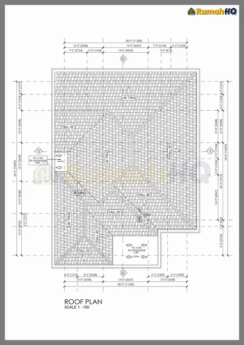 Technical drawing for house RHQ-A4-10, sheet 8 of 11