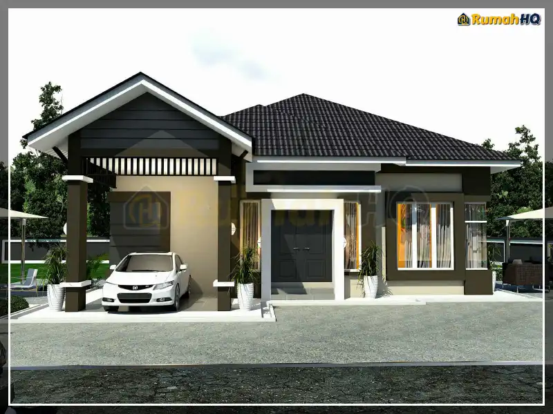 3D view of house RHQ-A4-10 — 1 storey, 1,920 sq ft, 4 bedrooms, 3 bathrooms