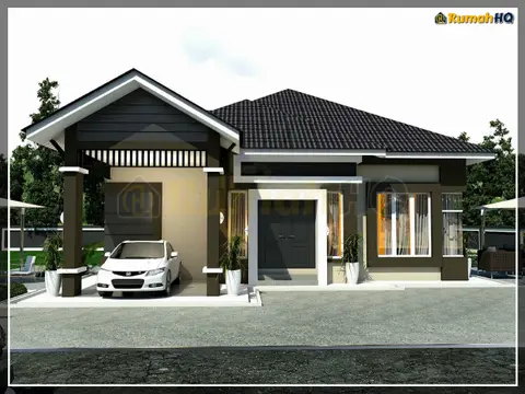 3D view 1 of 5, house RHQ-A4-10 — Bungalow · 1 storey · 4 bed · 3 bath