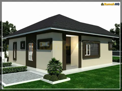 3D view 5 of 5, house RHQ-A4-10 — Bungalow · 1 storey · 4 bed · 3 bath