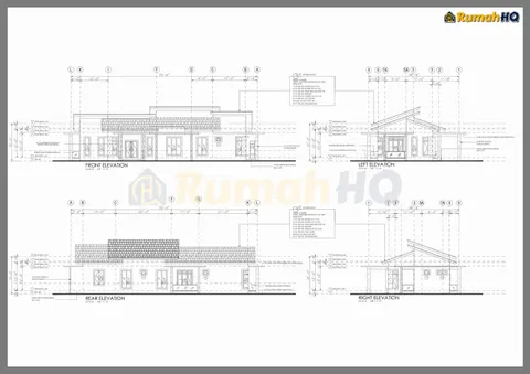 Technical drawing for house RHQ-A5-01, sheet 3 of 7