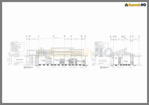 Technical drawing for house RHQ-A5-01, sheet 4 of 7