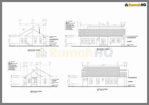 Technical drawing for house RHQ-A5-02, sheet 3 of 7