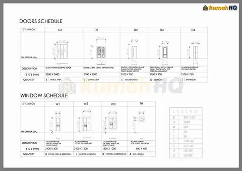 Technical drawing for house RHQ-A5-02, sheet 6 of 7