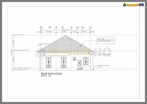 Technical drawing for house RHQ-A5-03, sheet 5 of 10