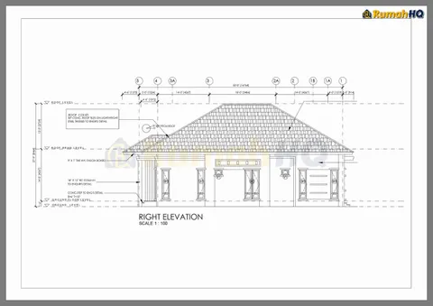 Technical drawing for house RHQ-A5-03, sheet 6 of 10