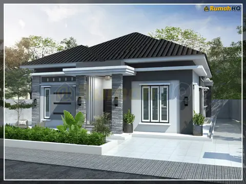 3D view 1 of 5, house RHQ-A5-03 — Bungalow · 1 storey · 4 bed · 3 bath