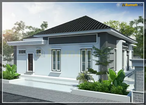 3D view 5 of 5, house RHQ-A5-03 — Bungalow · 1 storey · 4 bed · 3 bath