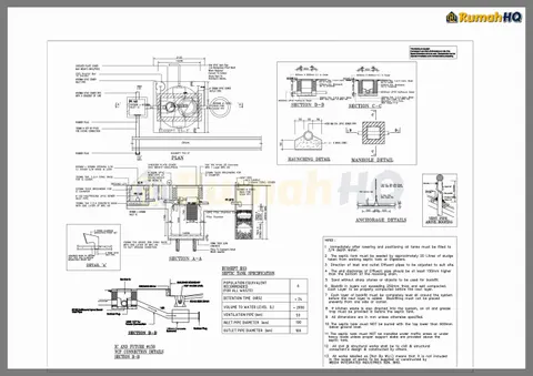 Technical drawing for house RHQ-A5-04, sheet 1 of 9
