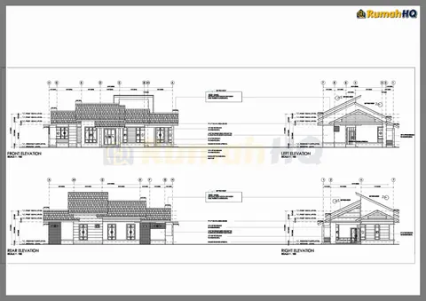 Technical drawing for house RHQ-A5-04, sheet 3 of 9