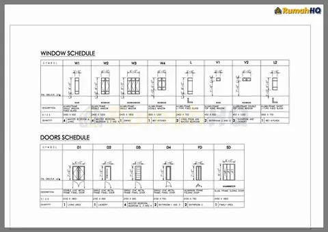 Technical drawing for house RHQ-A5-04, sheet 9 of 9