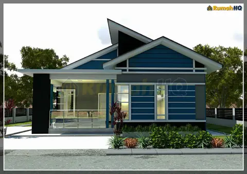 3D view 1 of 6, house RHQ-A5-04 — Bungalow · 1 storey · 4 bed · 4 bath