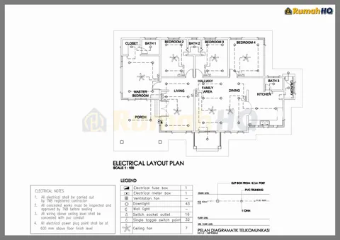 Technical drawing for house RHQ-A5-05, sheet 2 of 9