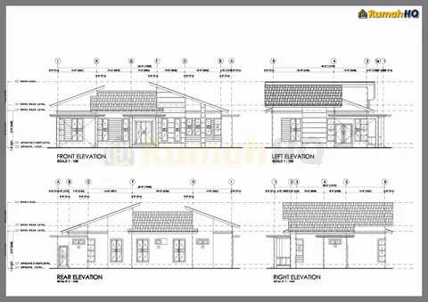 Technical drawing for house RHQ-A5-05, sheet 3 of 9