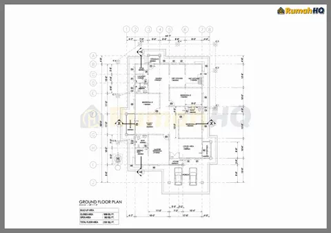 Technical drawing for house RHQ-A5-06, sheet 1 of 6