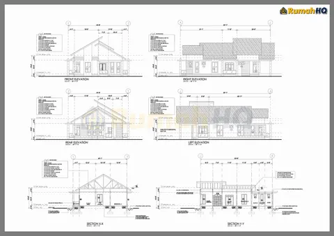 Technical drawing for house RHQ-A5-06, sheet 3 of 6