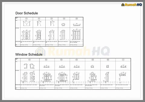 Technical drawing for house RHQ-A5-07, sheet 9 of 13